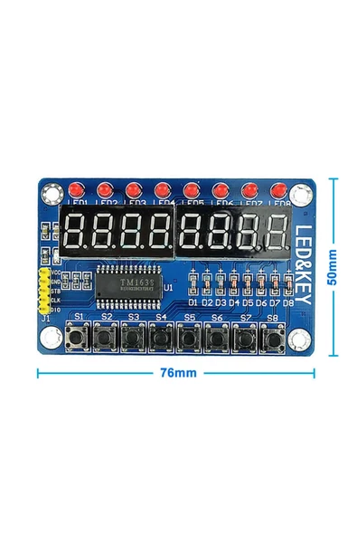 TM1638 Modül - Resim 7