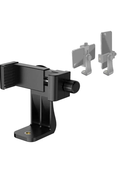 ASFAL Tripod ve Monopod İçin Telefon Bağlantı Aparatı Cep Telefonu Klipsi Tutucu Yatay ve Dikey Kullanılır ürün görseli 1