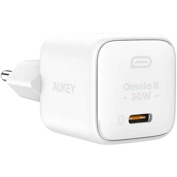 AUKEY PA-B1L-WH 30W OMNIA II MINI GAN TYPE-C PD SARJ ADAPTÖRÜ ürün görseli 1