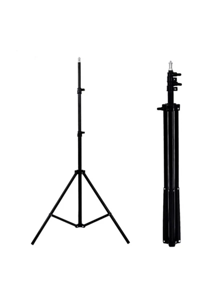 SAYWİN 200 Cm Metal Fotoğraf Stüdyo Lamba Tutucu Lamba Işık Ayağı Tripod ürün görseli 1