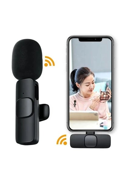 ASFAL Type-c Uyumlu Kablosuz Yaka Mikrofonu, Android Yayın, Youtube, Tiktok Wireless Yaka Mikrofonu ürün görseli 1