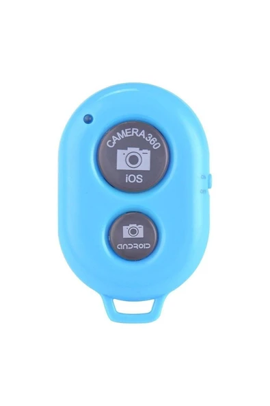 ASFAL Bluetooth Uzaktan Kumanda Pilli Tüm Telefonlara Uyumlu Video Selfie Ve Fotoğraf Çekme Mavi ürün görseli 1