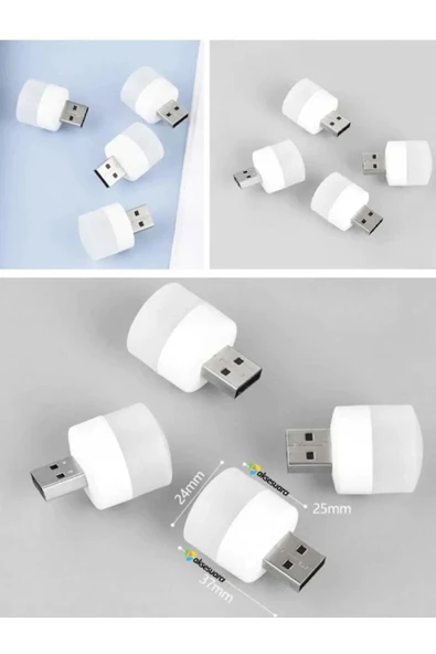 ASFAL 4'lü Mini Led Okuma Işığı Gece Lambası USB LED Işık Aydınlatma Lambası ürün görseli 1