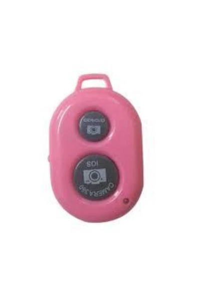 ASFAL Bluetooth Uzaktan Kumanda Pilli Tüm Telefonlara Uyumlu Video Selfie Ve Fotoğraf Çekme Pembe ürün görseli 1