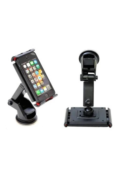 ASFAL 360° Dönebilen Ayarlanabilir Araç Içi Vantuzlu Tablet Ve Telefon Tutucu ürün görseli 1