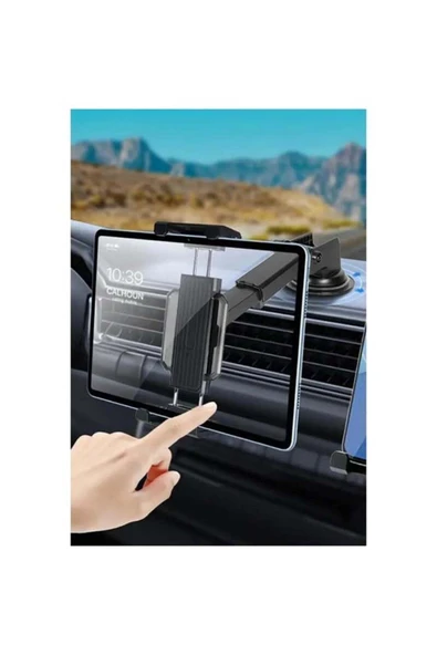ASFAL 14 inç Uyumlu Araç İçi Telefon ve Tablet Tutucu 360° Dönebilen Masaüstü Telefon ve Tablet Standı ürün görseli 1