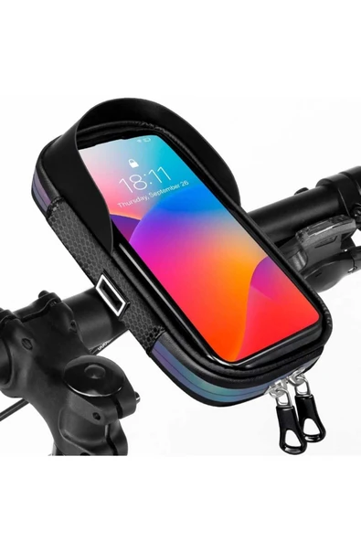 ASFAL 7' Uyumlu Fonksiyonel Taşıma Çantası Bisiklet Scooter, Atv ve Motosiklet Telefon Tutucu ürün görseli 1