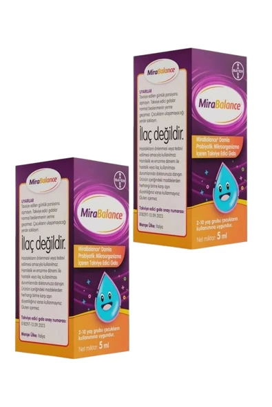 Mirabalance Probiyotik Damla 5 ml x 2 Adet - Resim 3