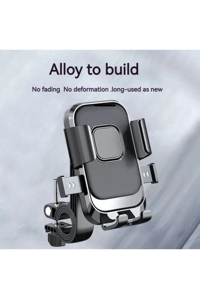 ASFAL Otomatik Tuşlu Gidon Bağlantılı Bisiklet Scooter Ve Motosiklet Telefon Tutucu ürün görseli 1