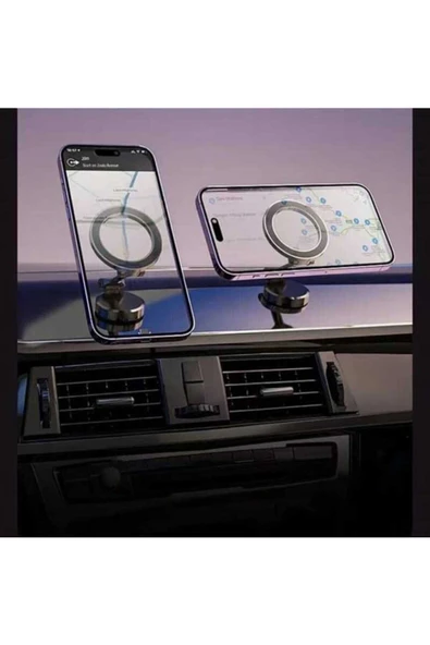 ASFAL 360° Dönen Katlanabilir Güçlü Mıknatıslı Tutacak Araç İçi Telefon Tutucu Car Holder ürün görseli 1