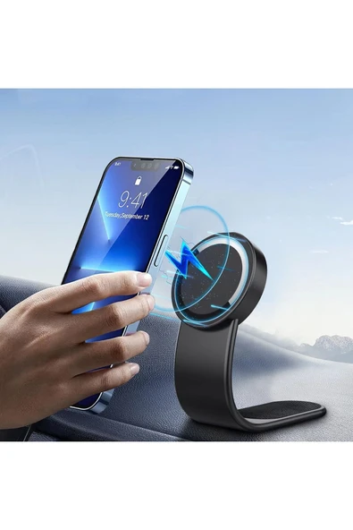 ASFAL Güçlü Mıknatıslı Sağlam Yeni Nesil Telefon Tutucu Magsafe Uyumlu 3M Bantlı Manyetik Telefon Tutacağı ürün görseli 1