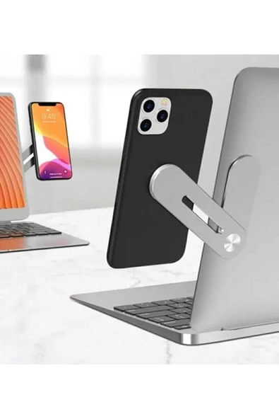 ASFAL Mıknatıslı Bilgisayar, Laptop Telefon Tutucu Macbook, Ekran, Monitör Telefon Tutacağı ürün görseli 1