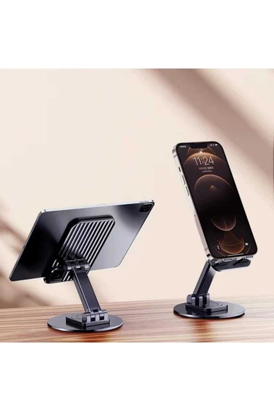 ASFAL 360° Dönebilen Katlanabilir Taşınabilir Kaliteli Telefon Ve Tablet Tutucu, Telefon Ve Tablet Standı ürün görseli 1
