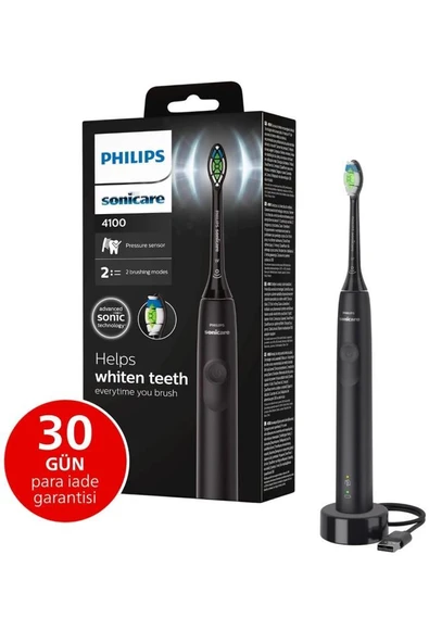 Philips Sonicare HX3681/54 - Power Toothbrush 4100 - Sonic Şarjlı Diş Fırçası Siyah ürün görseli 1