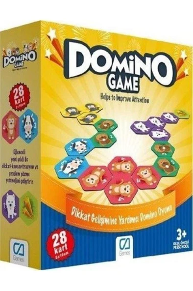 CA Games Domino Game (28 Kart) (ca.10015) & Dikkat Gelişimine Yardımcı Domino Oyunu ürün görseli 1