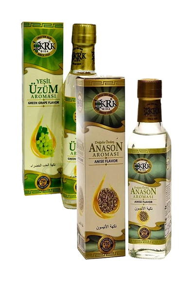 Anason Aroması 250 ml Yeşil Üzüm Aroması 250 ml Cam Şişe ürün görseli 1