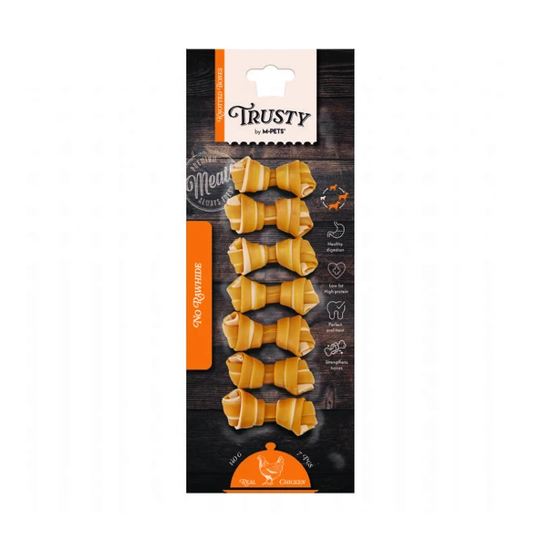 M-Pets Trusty Tatlı Patatesli Tavuklu Düğüm Kemik 7 Li 140 Gr 6,4 Cm ürün görseli 1