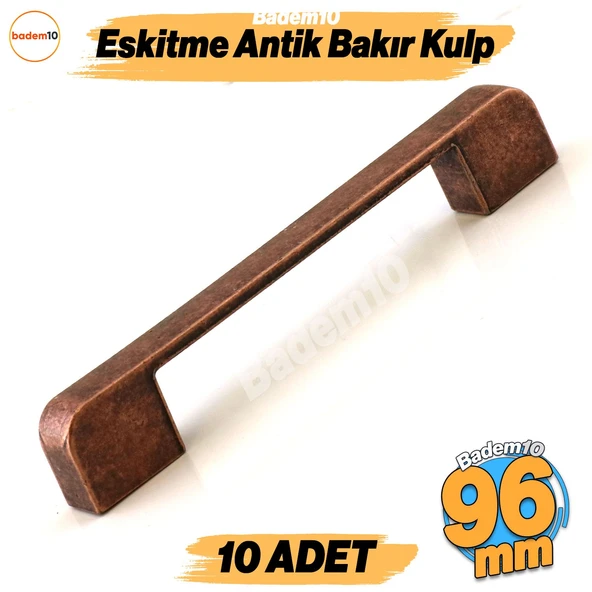 Radus 10 Adet Antik Bakır Metal Kulp 96 mm Mobilya Çekmece Mutfak Dolabı Dolap Kulpları Kulbu Kulpu ürün görseli 1