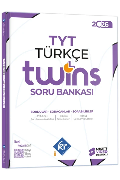 TYT Twins Türkçe Soru Bankası KR Akademi Yayınları ürün görseli 1