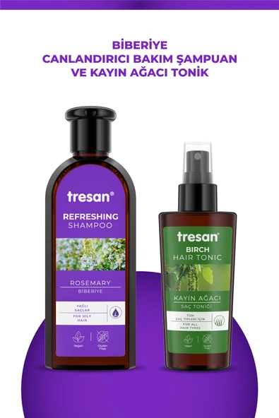 Biberiye Canlandırıcı Bakım Şampuanı 300 ml K.ağacı Özlü Saç Toniği 125 Ml. ürün görseli 1