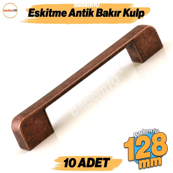 Radus 10 Adet Antik Bakır Metal Kulp 128 mm Mobilya Çekmece Mutfak Dolabı Dolap Kulpları Kulbu Kulpu ürün görseli 1