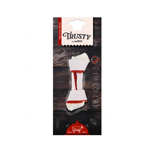 M-Pets Trusty Beef Biftekli Düğüm Kemik 45 Gr 12,7 Cm ürün görseli 1