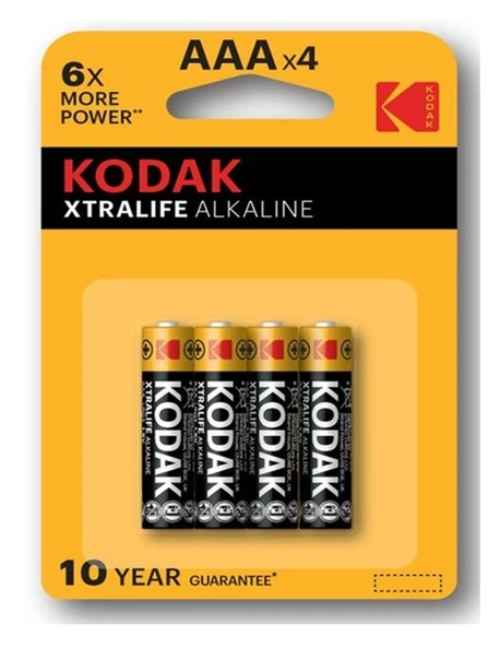 Kodak Kalem Pil İnce AAA 4Lü 3 paket ürün görseli 1