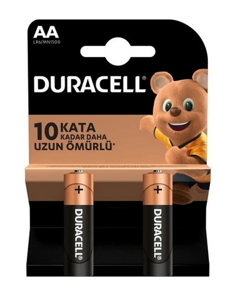 Duracell Kalem Pil AA 2 Li - 2 paket ürün görseli 1