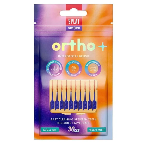 Splat Smilex Ortho Arayüz Fırçası Naneli 0,5 mm 30 Adet ürün görseli 1