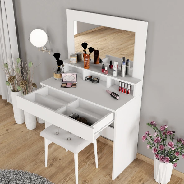 Roewood Trend Makyaj Masası Tabureli Takım ürün görseli 1