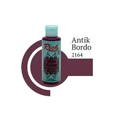 Rich Multi Surface Akrilik Boya 120ml 2164 Antik Bordo ürün görseli 1