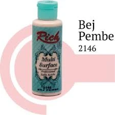 Rich Multi Surface Akrilik Boya 120ml 2146 Bej Pembe ürün görseli 1