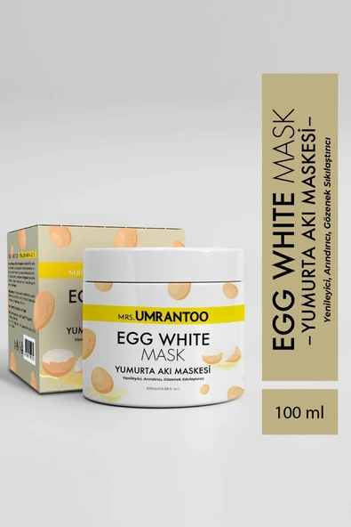MRS.UMRANTOO Egg White Pore Mask Gözenek Sıkılaştırıcı Ve Siyah Nokta Arındırıcı Yumurta Akı Maskesi ürün görseli 1