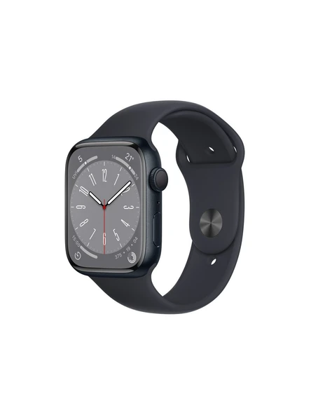 APPLE WATCH 8 MİDNİGHT 45MM MİDNIGHT ALUMİNUM CASE VITRIN ürün görseli 1
