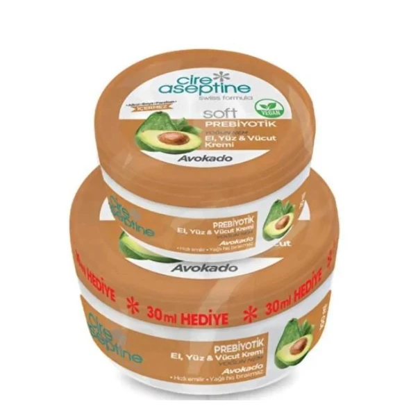 Cire Aseptine Soft Prebiyotik Avokado Krem 100 Ml + 30 Ml ürün görseli 1