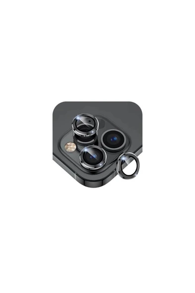 Shaza Iphone 15 Pro / 15 Pro Max Ile Uyumlu Darbeye Dayanıklı Mekanizmalı Safir Kamera Lens Koruyucu ürün görseli 1