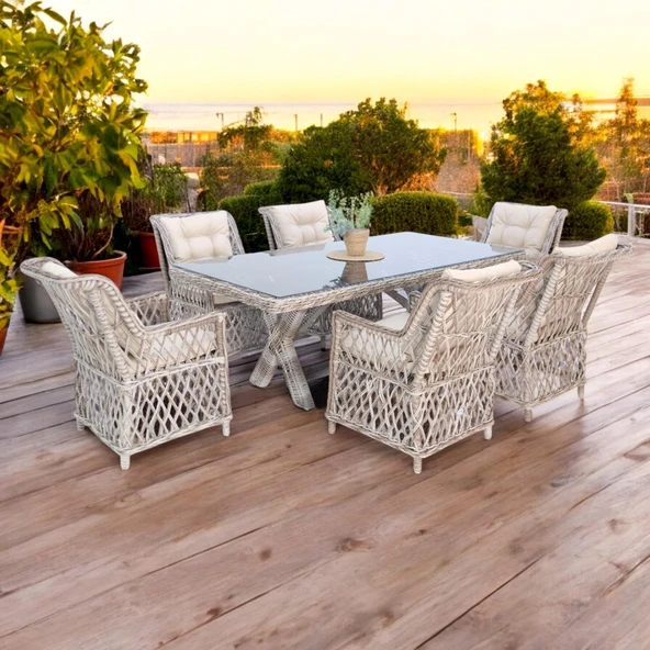 Alaska | Rehome 100x200 Rattan Bahçe Masa Takımı | 43 ürün görseli 1