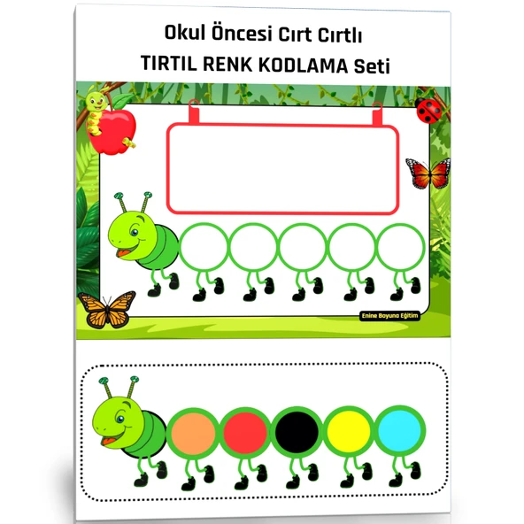 Okul Öncesi Cırt Cırtlı RENK KODLAMA Seti ürün görseli 1