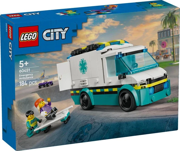Lego City 60451 Acil Yardım Ambulansı ürün görseli 1