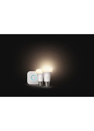 Philips Hue Beyaz Akıllı Başlangıç Seti 2'li Bluetooth Özellikli Akıllı Ampul - Resim 6