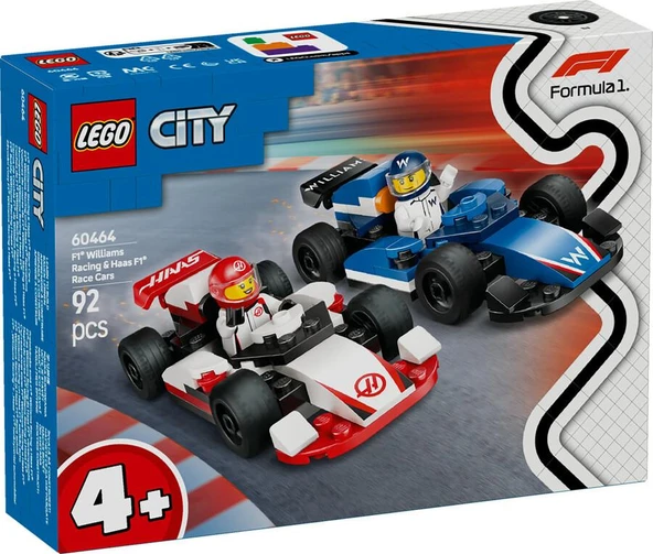 Lego City 60464 F1® Williams Racing ve Haas F1® Yarış ürün görseli 1