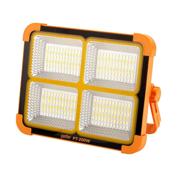 PANTHER PT-200W USB ŞARJLI SOLAR PROJEKTÖR ürün görseli 1