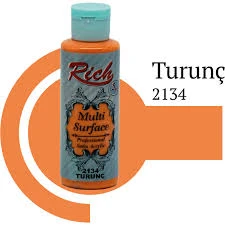 Rich Multi Surface Akrilik Boya 120ml 2134 Turunç ürün görseli 1