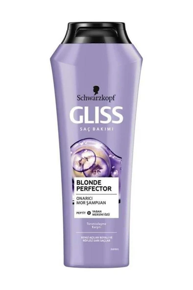 Gliss Şampuan Schwarzkopf Blonde Perfector Turunculaşma Karşıtı Mor 250 ml 899Fseri ürün görseli 1