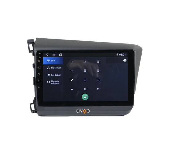 Smart Dragon Honda Civic 2012-2015 9 inç 8-64 GB Android Carplay Multimedya - Resim 3
