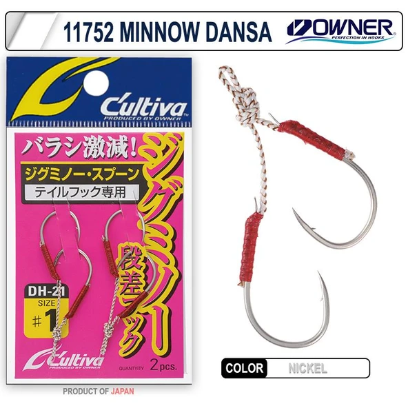 Owner Cultiva 11752 Jig Minnow Dansa Assist İğne ürün görseli 1