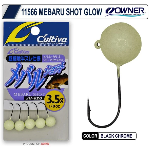 Owner Cultiva 11566 Mebaru Shot Glow Jighead ürün görseli 1