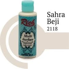 Rich Multi Surface Akrilik Boya 120ml 2118 Sahra Beji ürün görseli 1