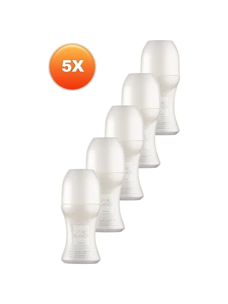 Avon Pur Blanca Kadın Rollon 50 Ml. Beşli Set ürün görseli 1