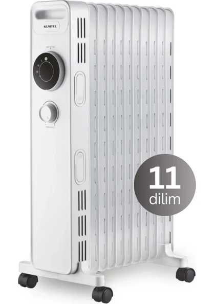 Kumtel KUM-1230S 11 Dilim 2300 W Yağlı Radyatör Beyaz ürün görseli 1